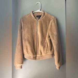 Forever 21 Brown Coat in Good condition size S